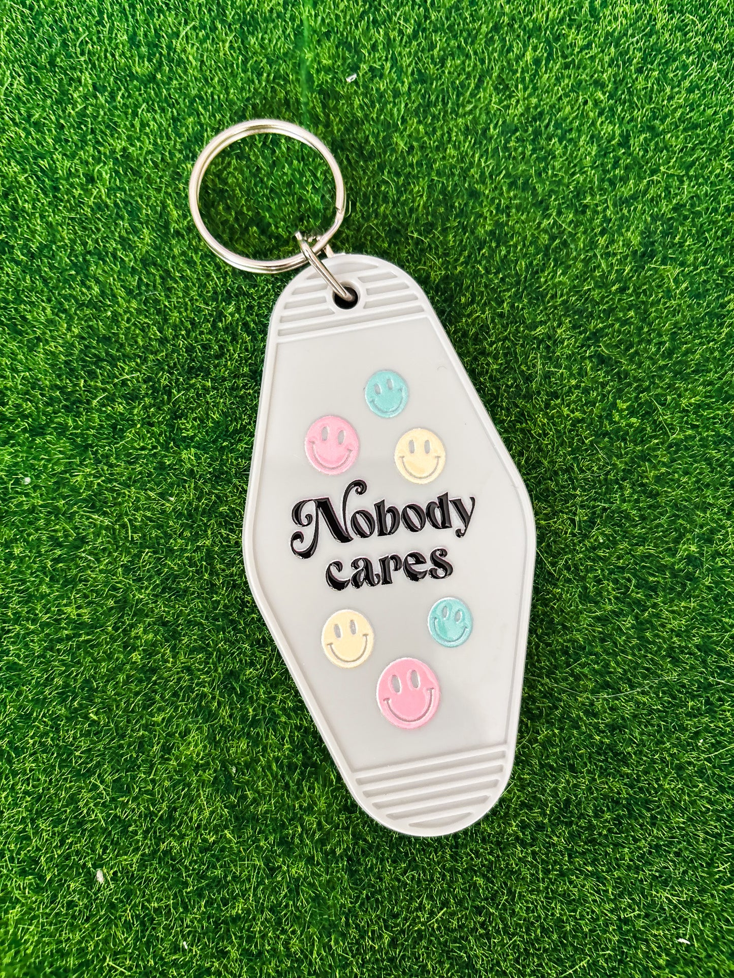 Nobody Cares Keychain
