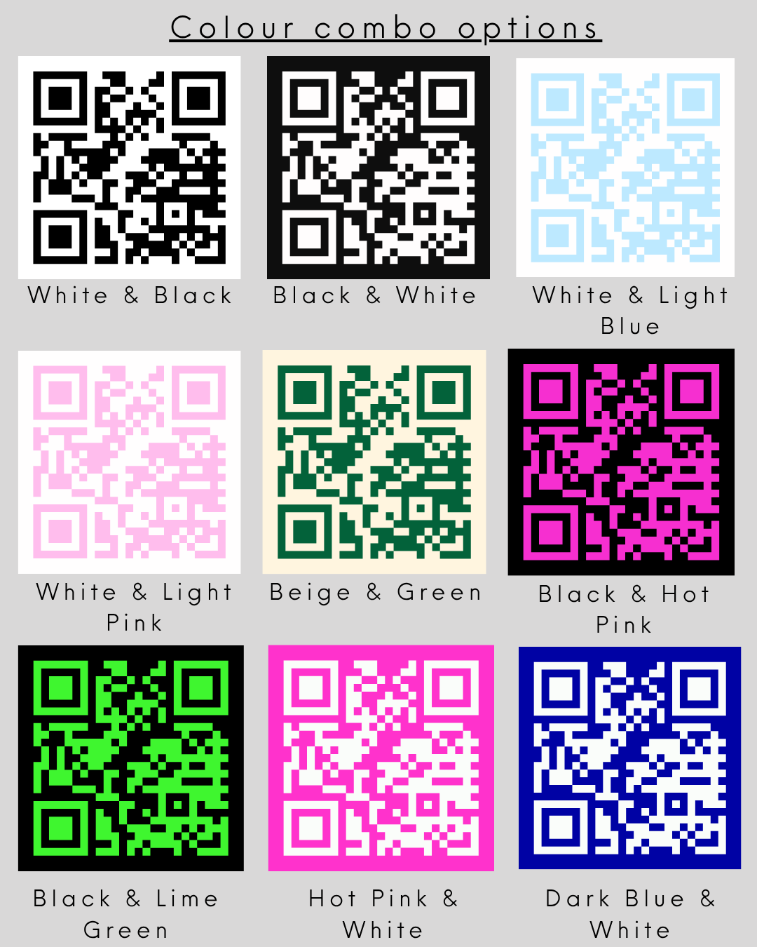Custom QR Code Stickers