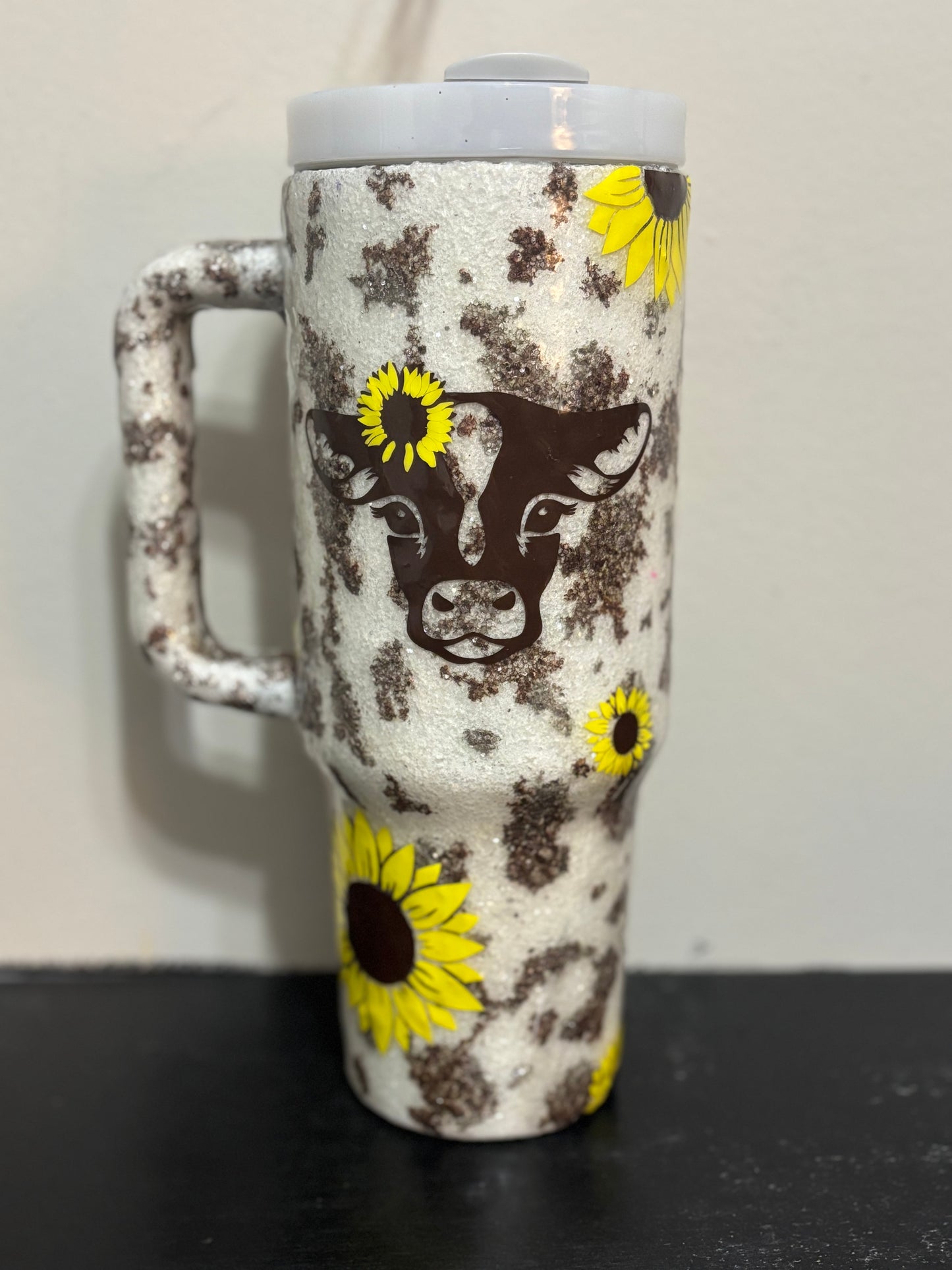 40oz Sunflower Cow