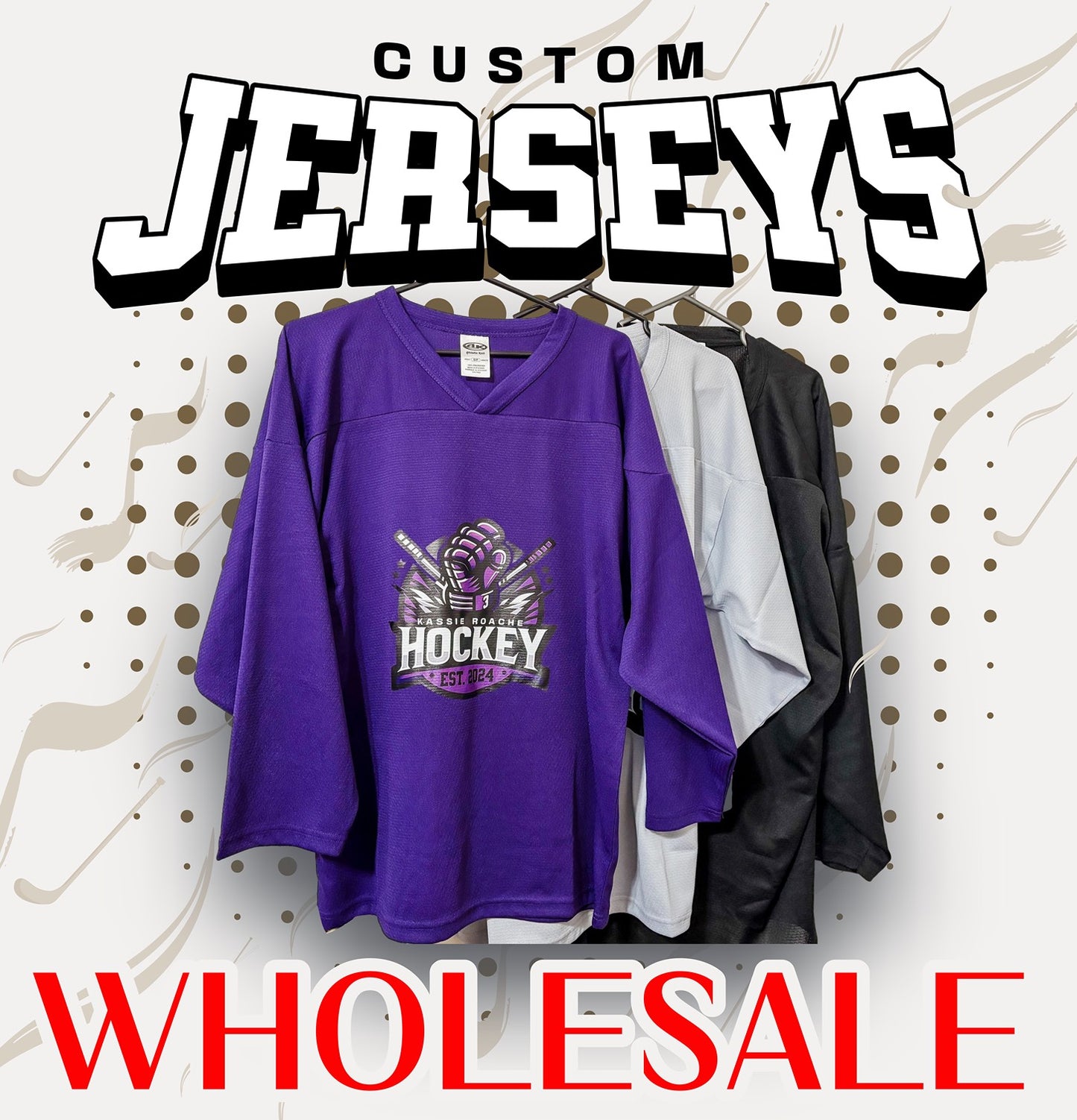 Custom Hockey Jerseys - Wholesale