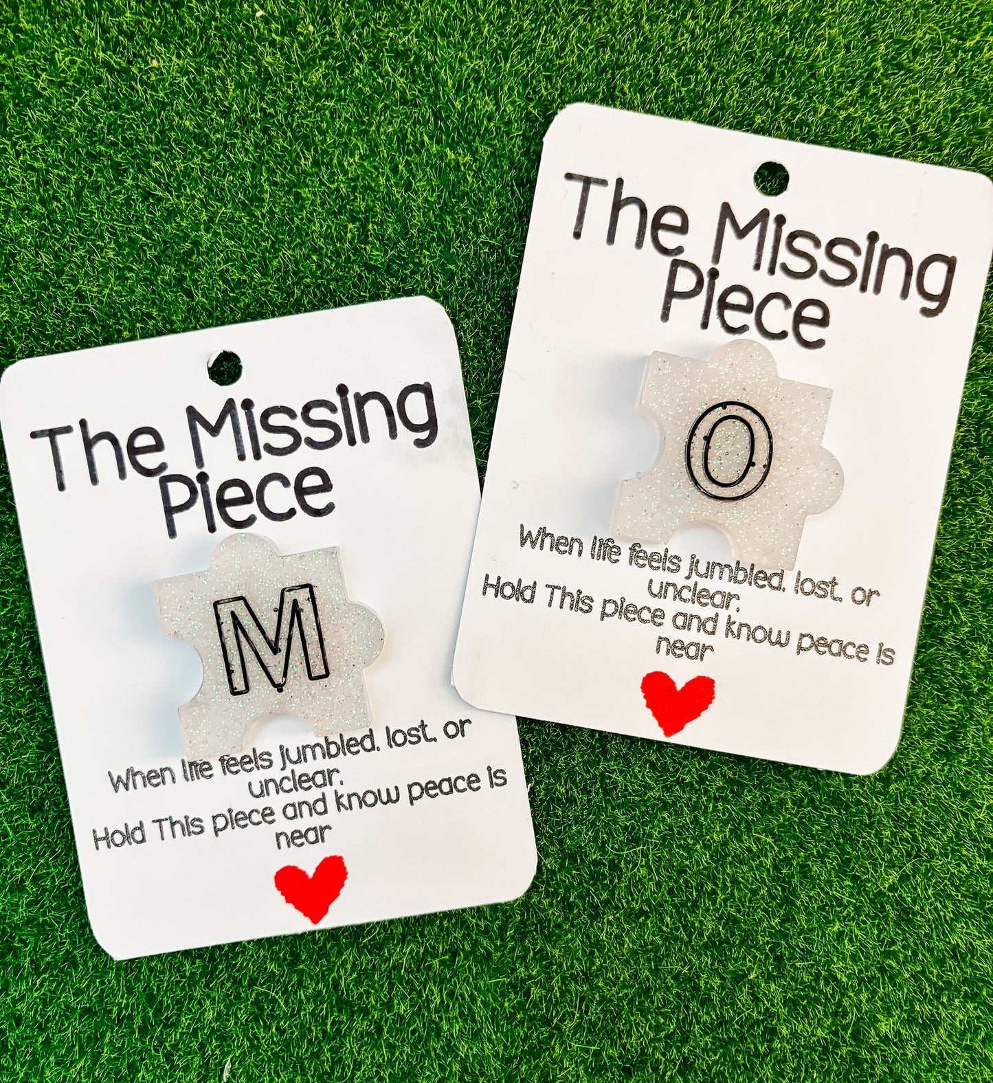 The Missing Piece - White Letters