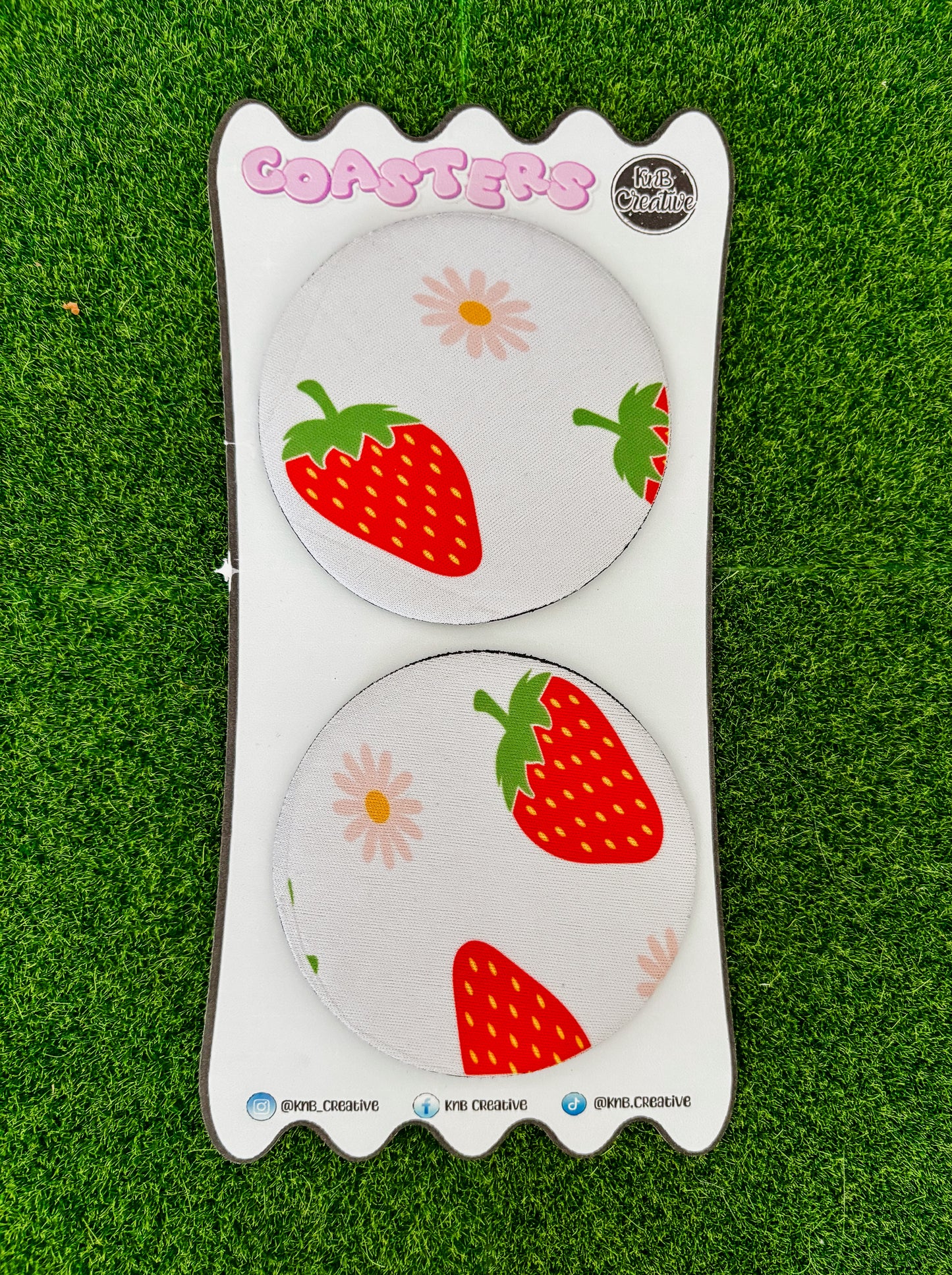 Strawberry Small Circle Coasters