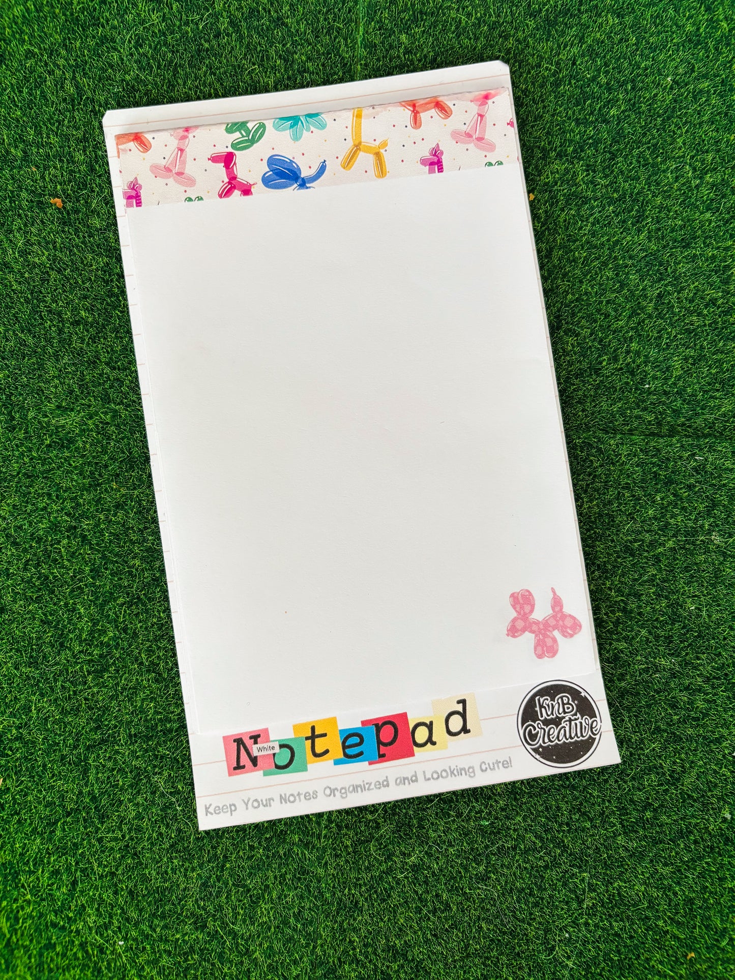 Balloon Dog Notepad