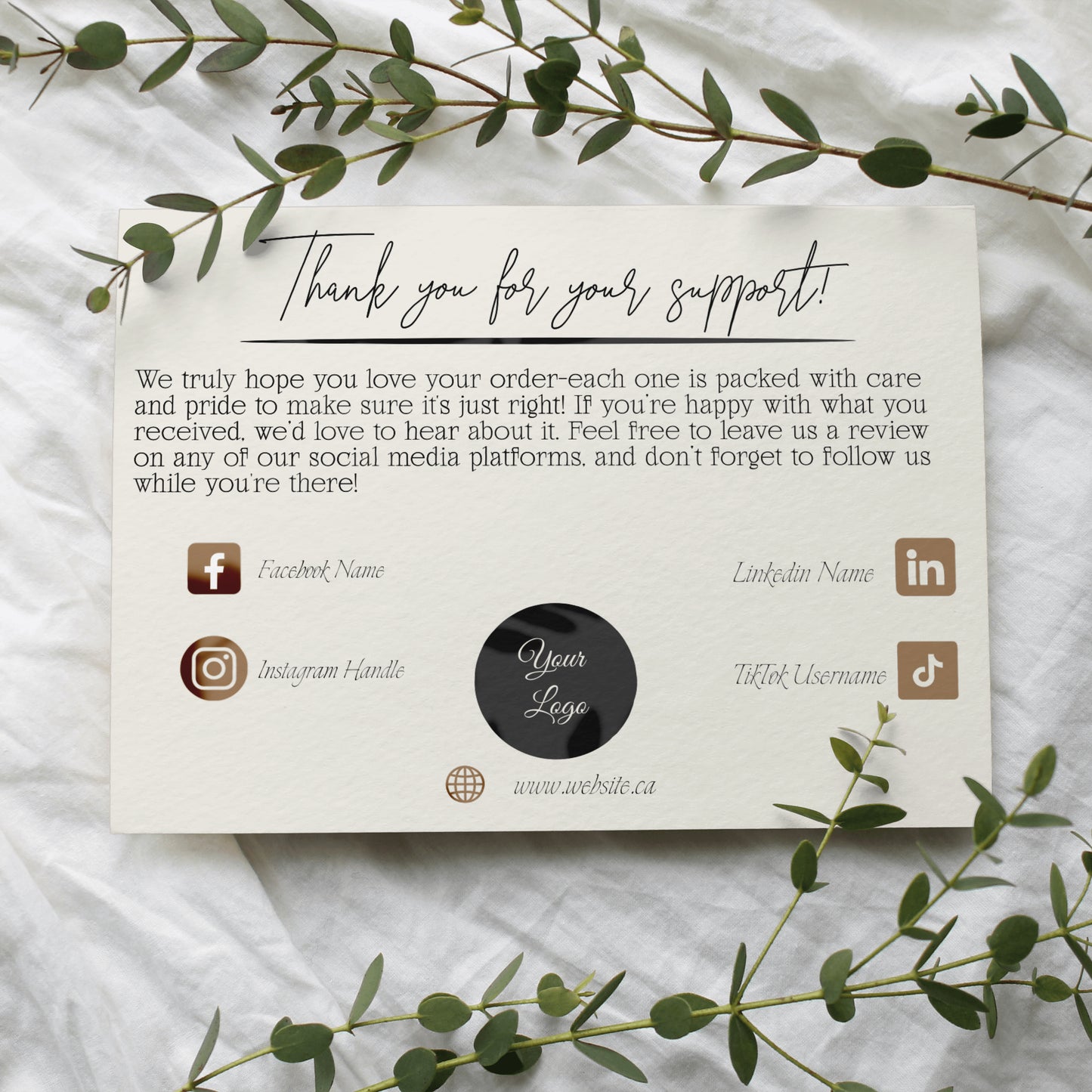 Hello Customer - Thank You Cards