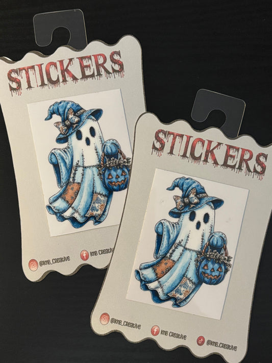 Blue Plaid Quilted Ghost 6