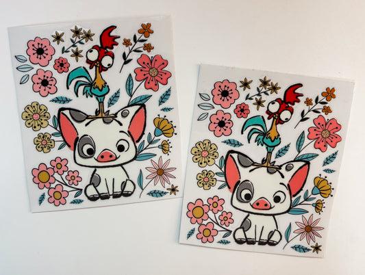Chicken & Piggy Floral