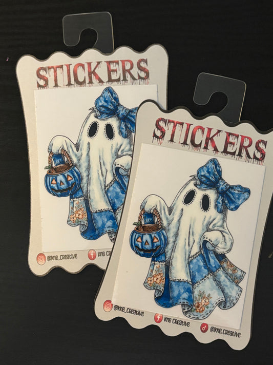 Blue Plaid Quilted Ghost 2