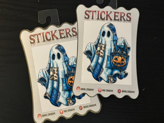 Blue Plaid Quilted Ghost 3