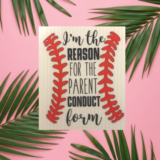 Parent Conduct Form (Koozie/Pocket)