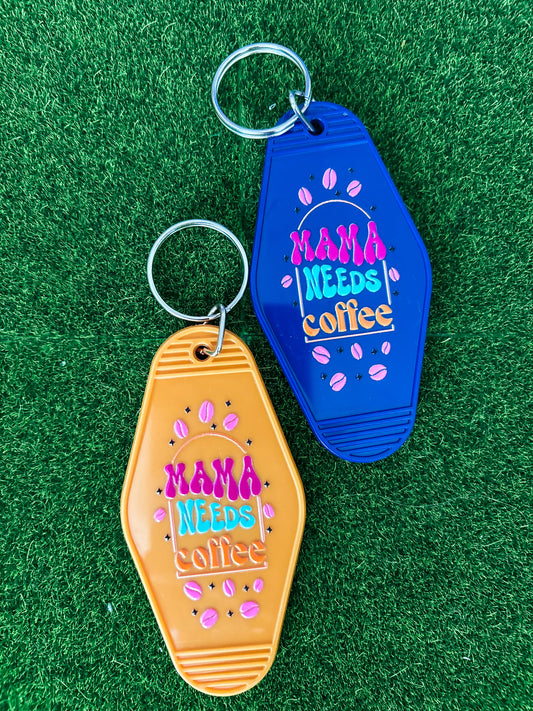 Mama Coffee Keychain