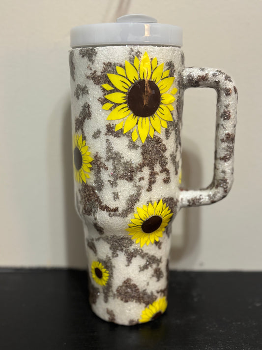 40oz Sunflower Cow