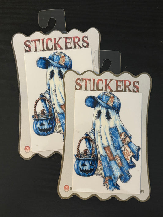 Blue Plaid Quilted Ghost 11