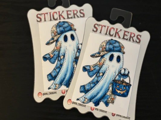 Blue Plaid Quilted Ghost 8