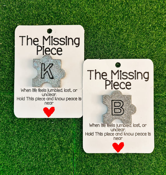 The Missing Piece - Silver Letters
