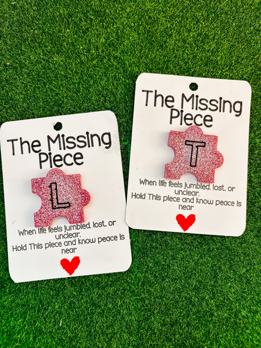 The Missing Piece - Pink Letters