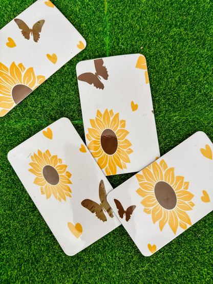Butterfly Sunflower Magnet