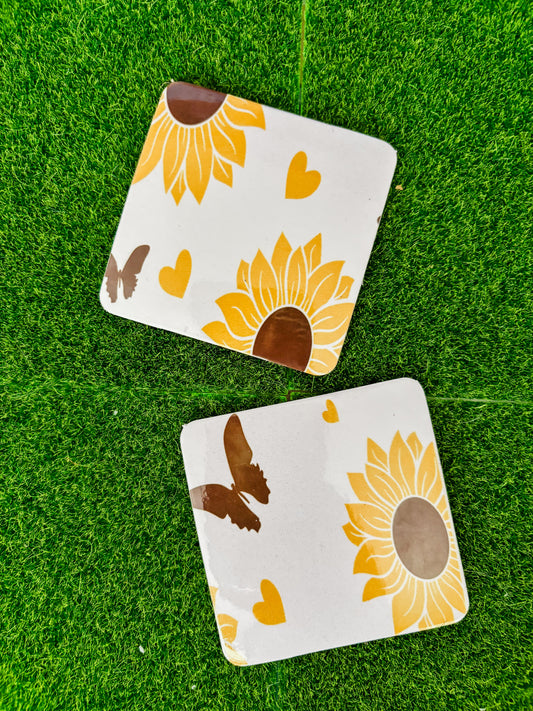 Butterfly Sunflower Magnet