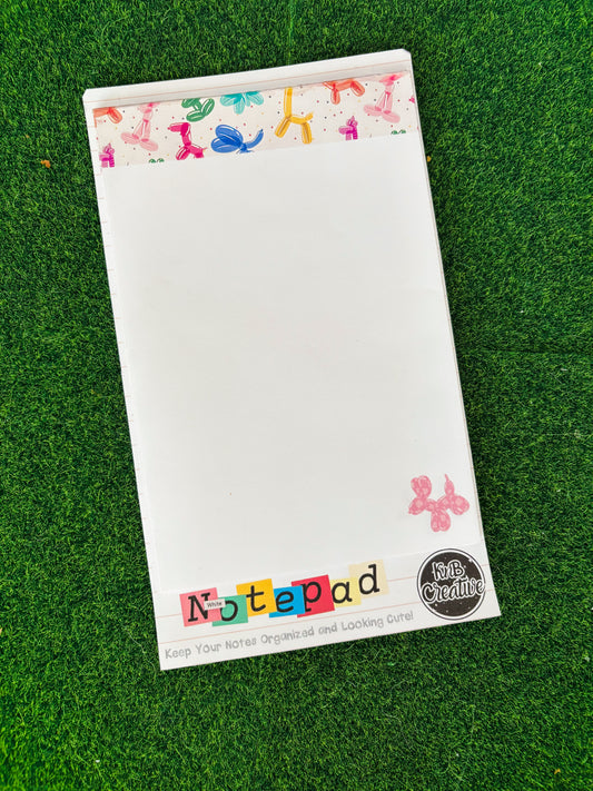 Balloon Dog Notepad
